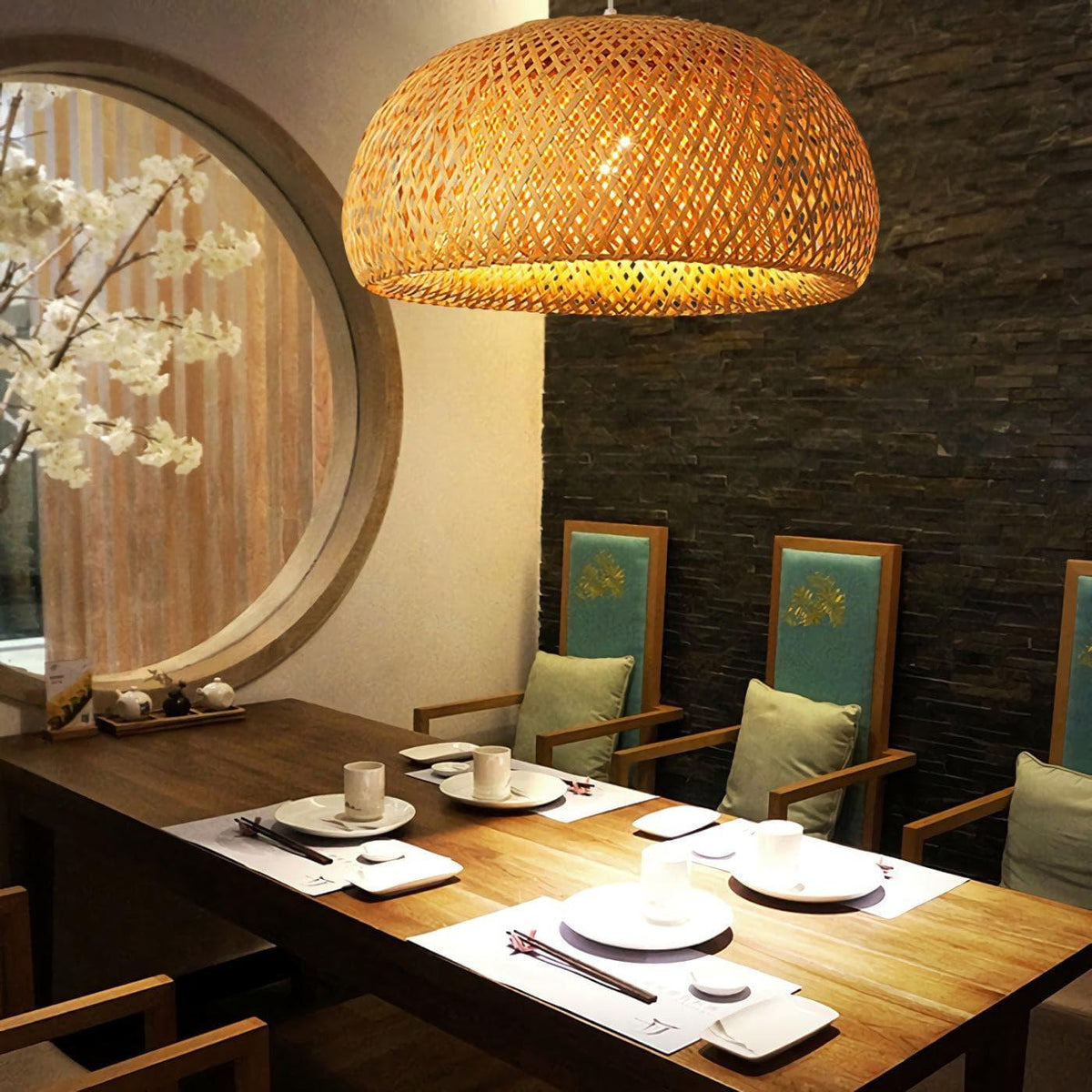 Metavaya Pendant lamp Oriental Bamboo Pendant Lampp