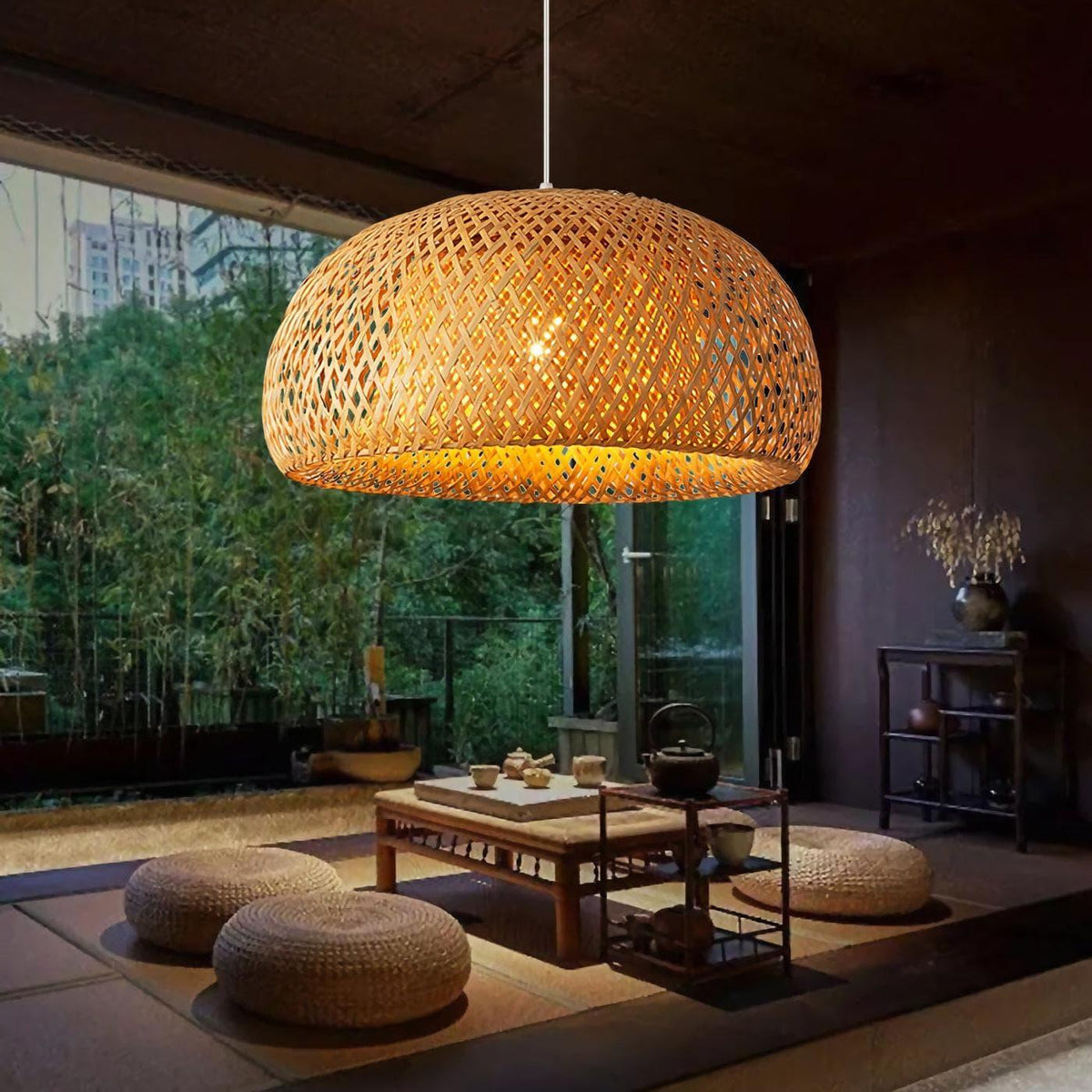 Metavaya Pendant lamp Oriental Bamboo Pendant Lampp