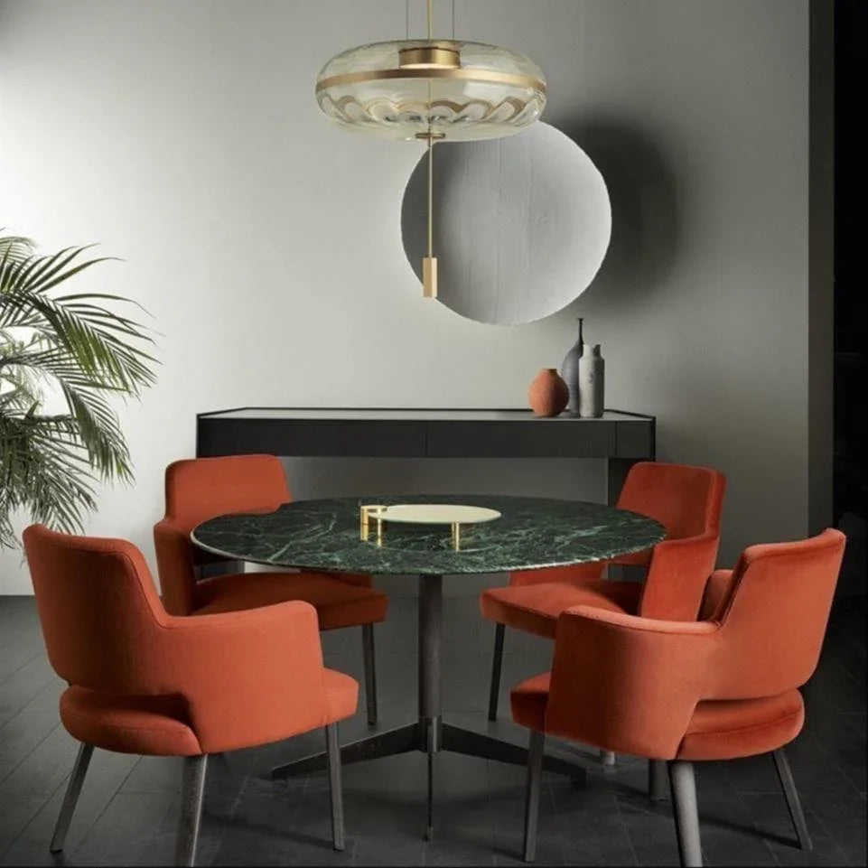Metavaya Pendant lamp Dia 35cm x H 25cm / ∅ 13.7″ x H 9.8″ / Copper / Warm Light Jolie Pendant Lamp 662668846224 M2023122404-1 Julie Chandelier | Discount Sale