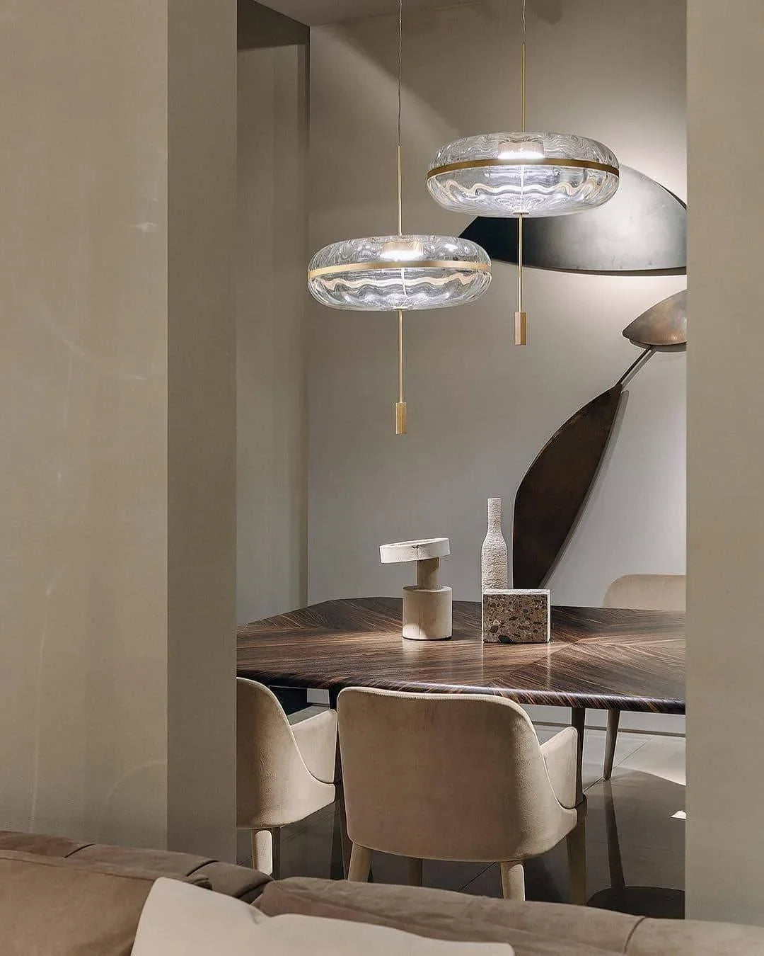 Metavaya Pendant lamp Dia 35cm x H 25cm / ∅ 13.7″ x H 9.8″ / Copper / Warm Light Jolie Pendant Lamp 662668846224 M2023122404-1 Julie Chandelier | Discount Sale