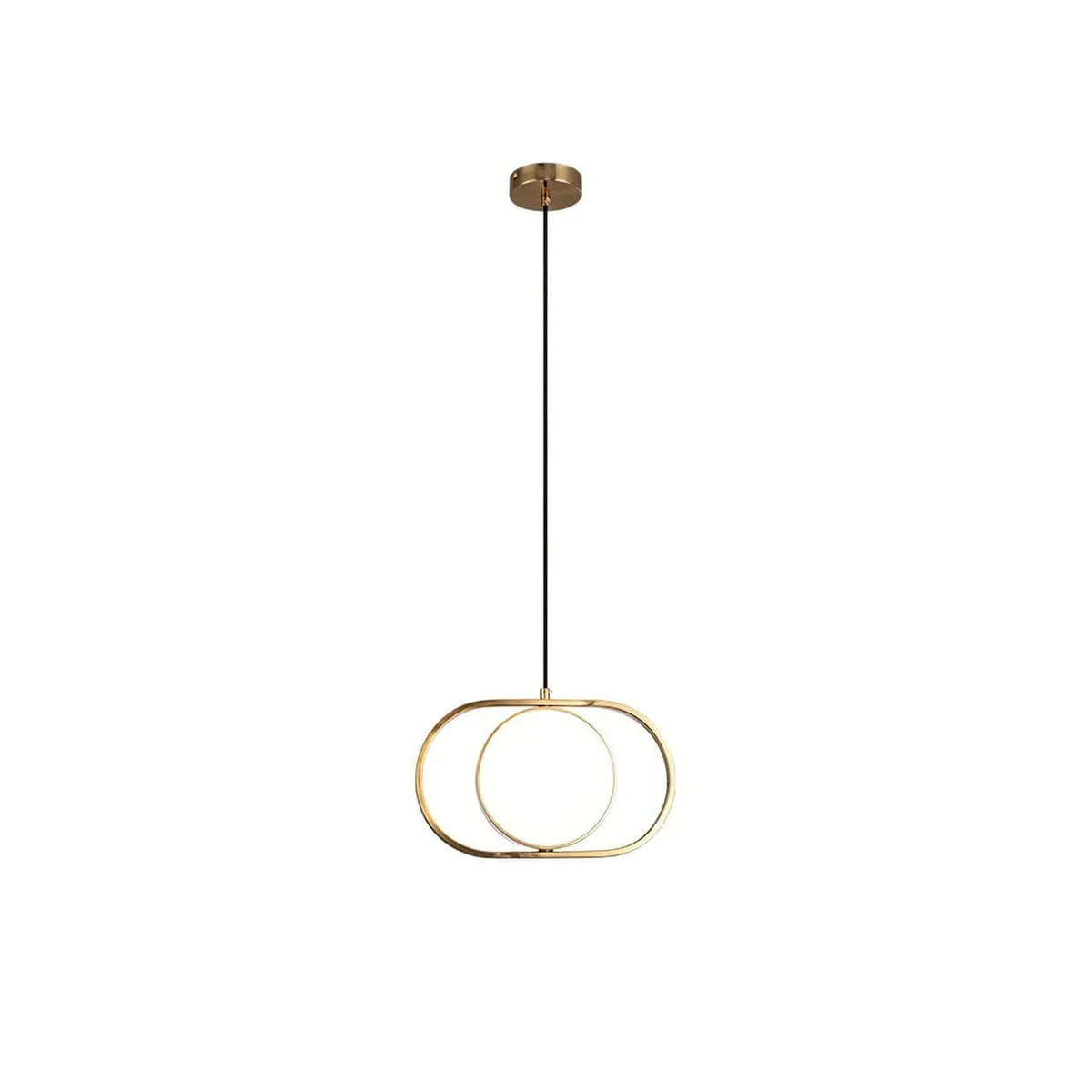 Metavaya Pendant lamp Horizontal Dia 31cm x H 19cm / ∅ 12.2″ x H 7.5″ / Gold / Warm Light Kuu Pendant Lamp 6938617817923 M2023120305-6 Simple Kuu Pendant Lamp