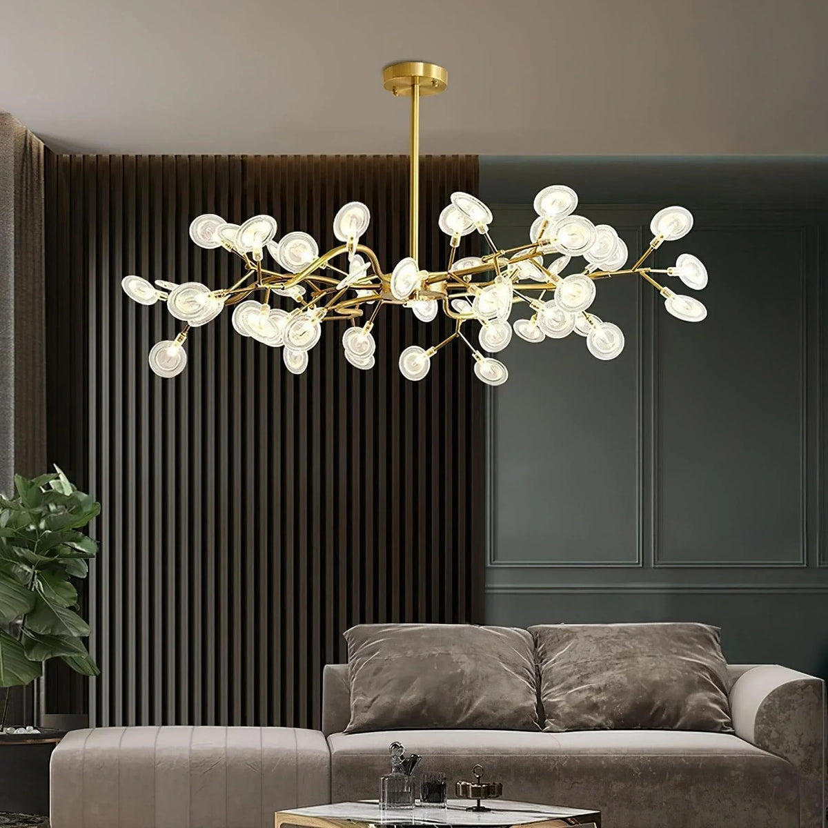 Metavaya Chandelier LED Firefly Sputnik Chandelier