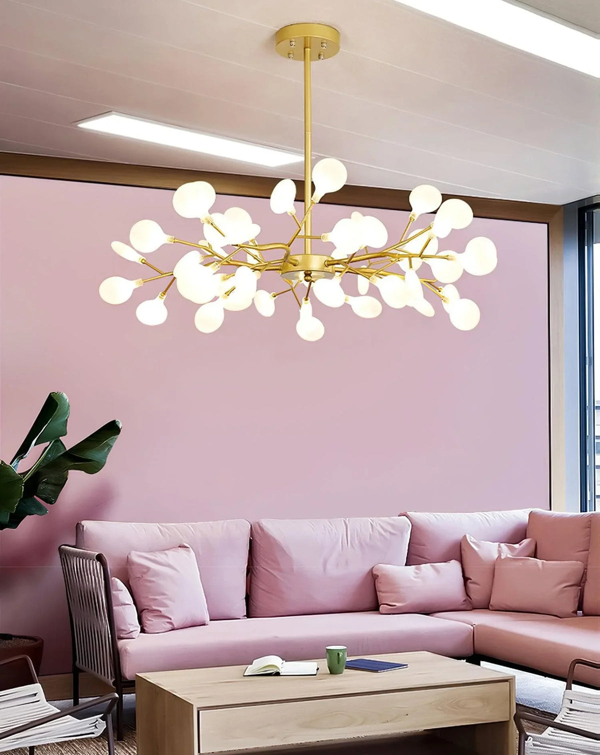 Metavaya Chandelier LED Firefly Sputnik Chandelier