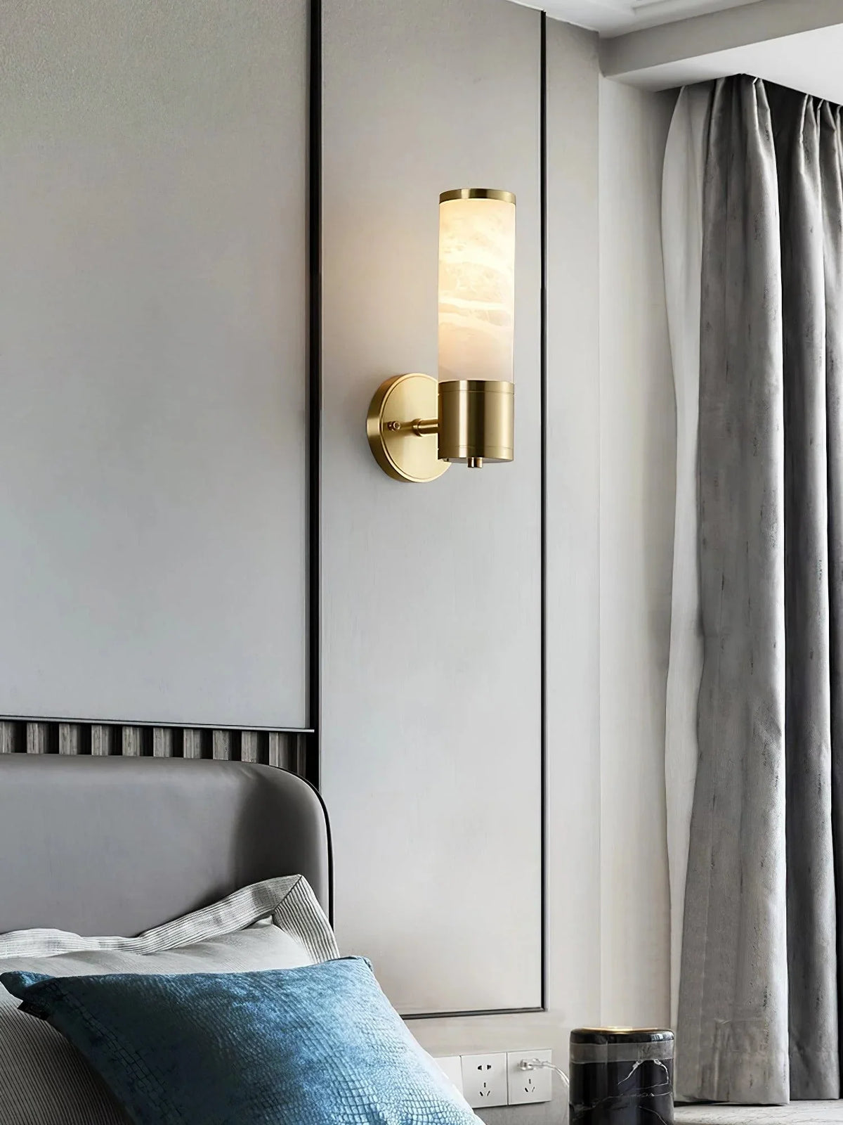 Metavaya Wall lamp Lampatron Marble Wall Lamp Alabaster Lampatron Marble Wall Lamp
