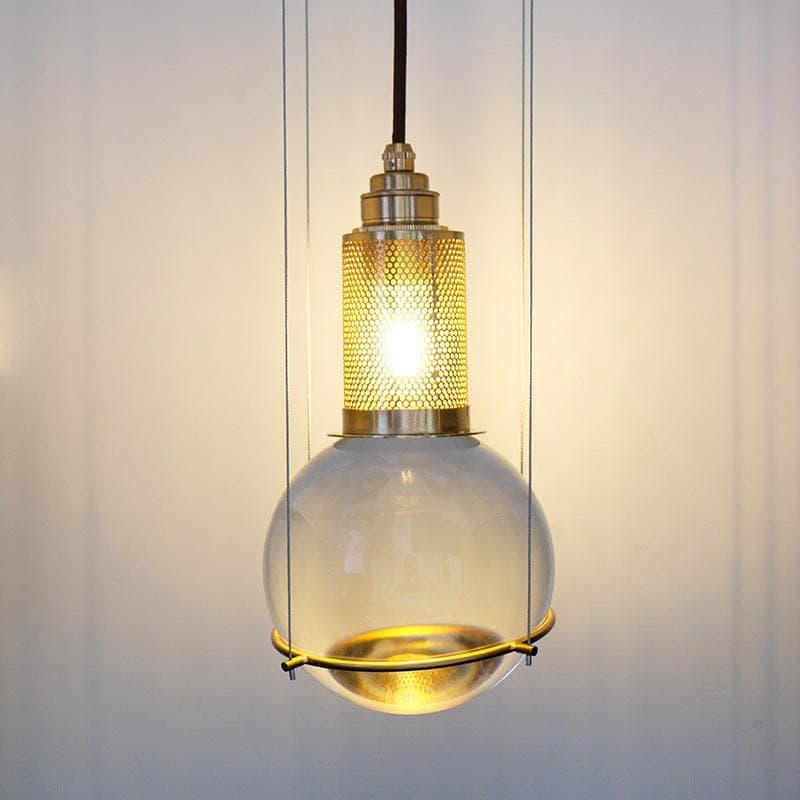 Metavaya Pendant light Dia 15cm x H 150cm / ∅ 5.9″ x H 59″ / Gold&Transparent Le tre streghe Crystal Pendant Light 662668843124 M2023122202-1