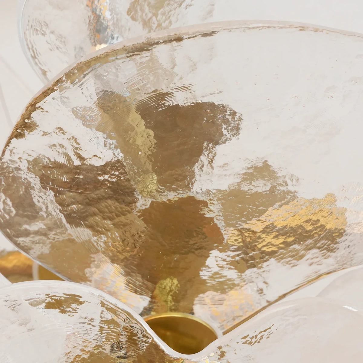 Leaf Lilypad Glass Chandelier - view 14 | Metavaya