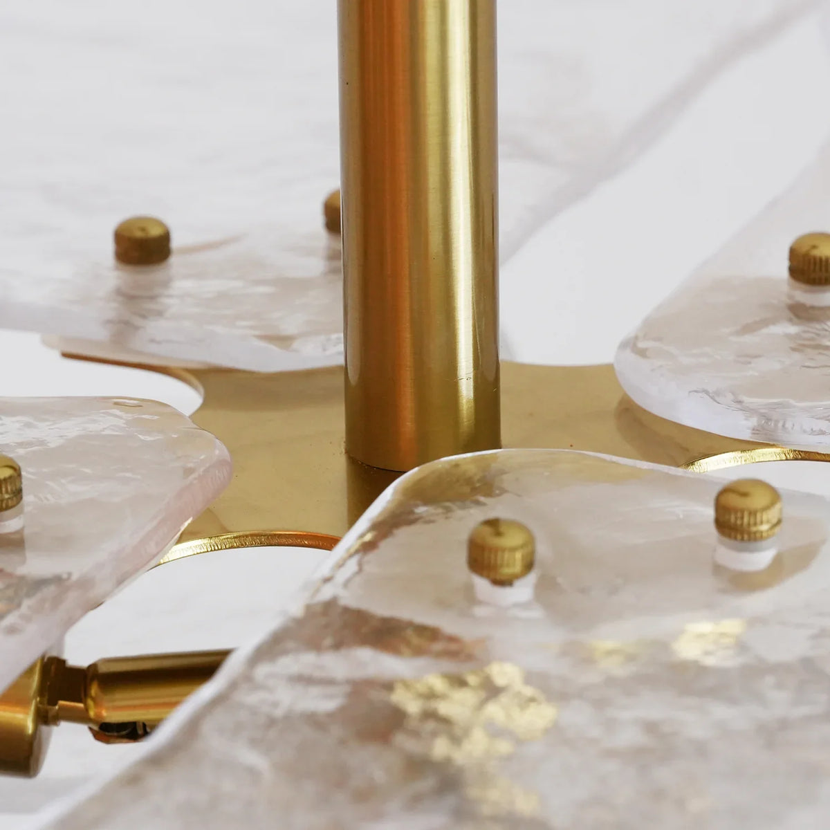 Leaf Lilypad Glass Chandelier - view 15 | Metavaya