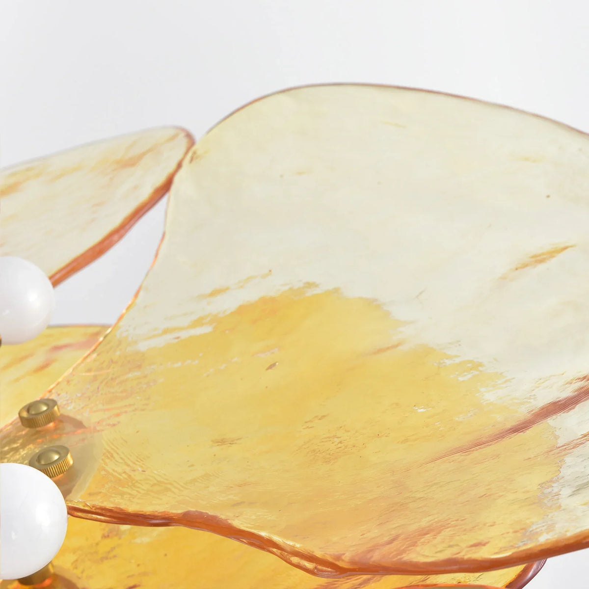 Leaf Lilypad Glass Chandelier - view 24 | Metavaya