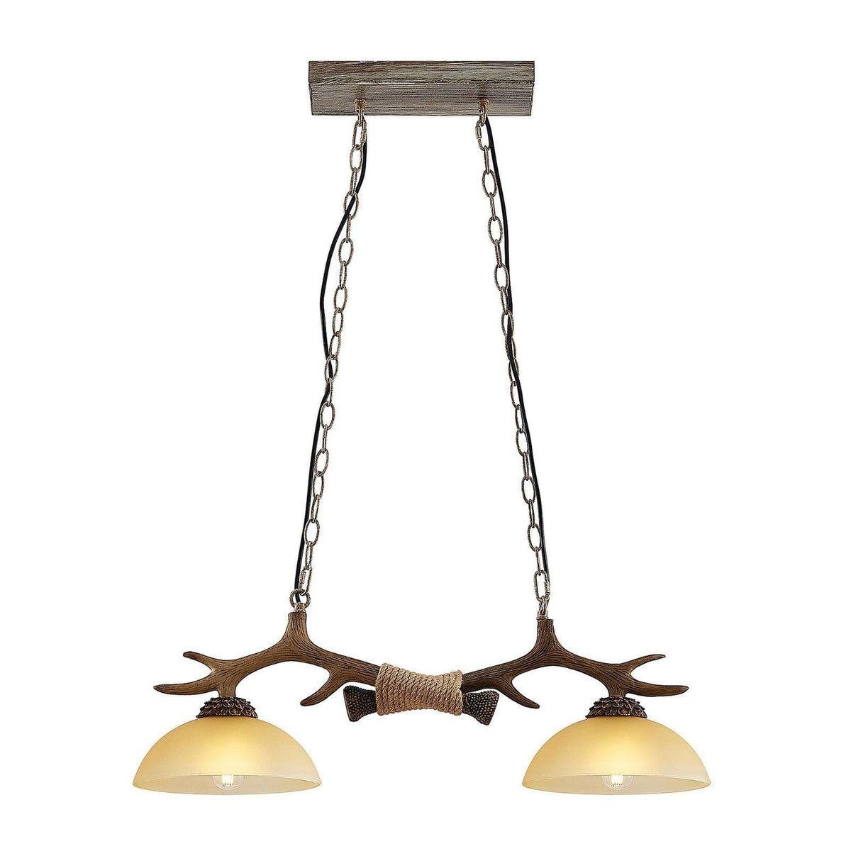 Metavaya Pendant light Dia 76cm x H 150cm / Brown Lindby Tejask Pendant Light 662668874623 M2023060301-1