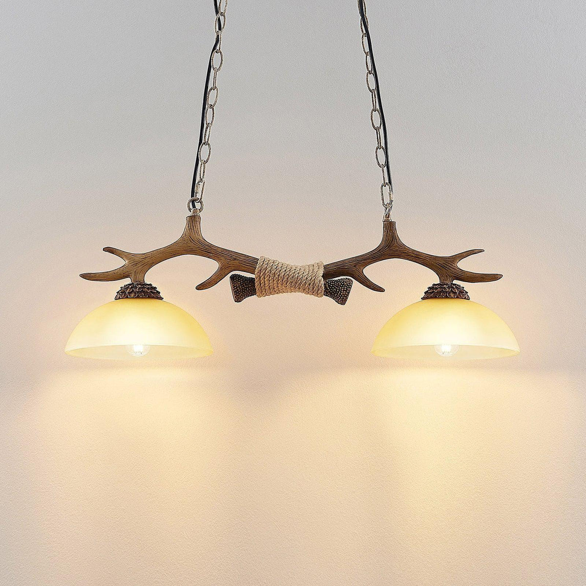 Metavaya Pendant light Dia 76cm x H 150cm / Brown Lindby Tejask Pendant Light 662668874623 M2023060301-1