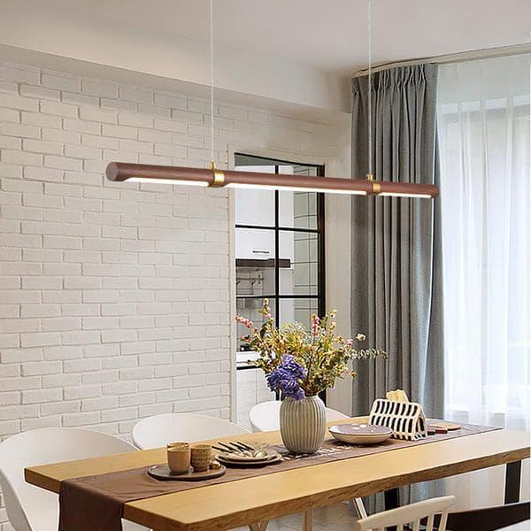Metavaya Pendant lamp Linear Wood LED Pendant lamp
