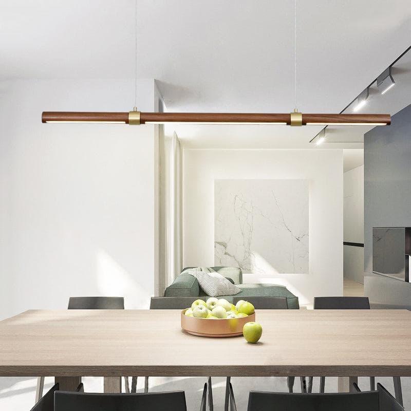 Metavaya Pendant lamp Linear Wood LED Pendant lamp