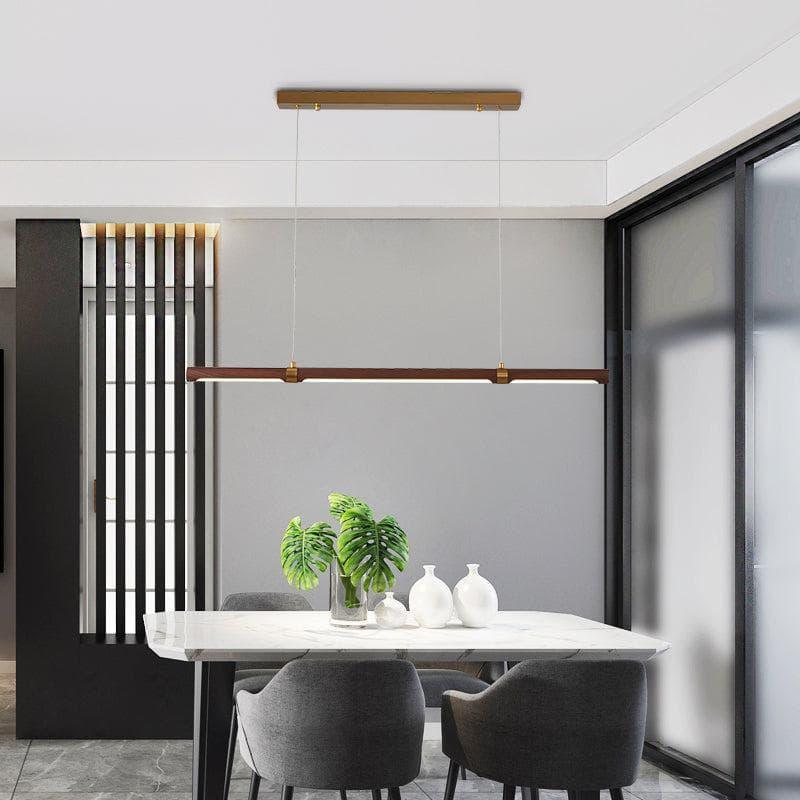 Metavaya Pendant lamp Linear Wood LED Pendant lamp