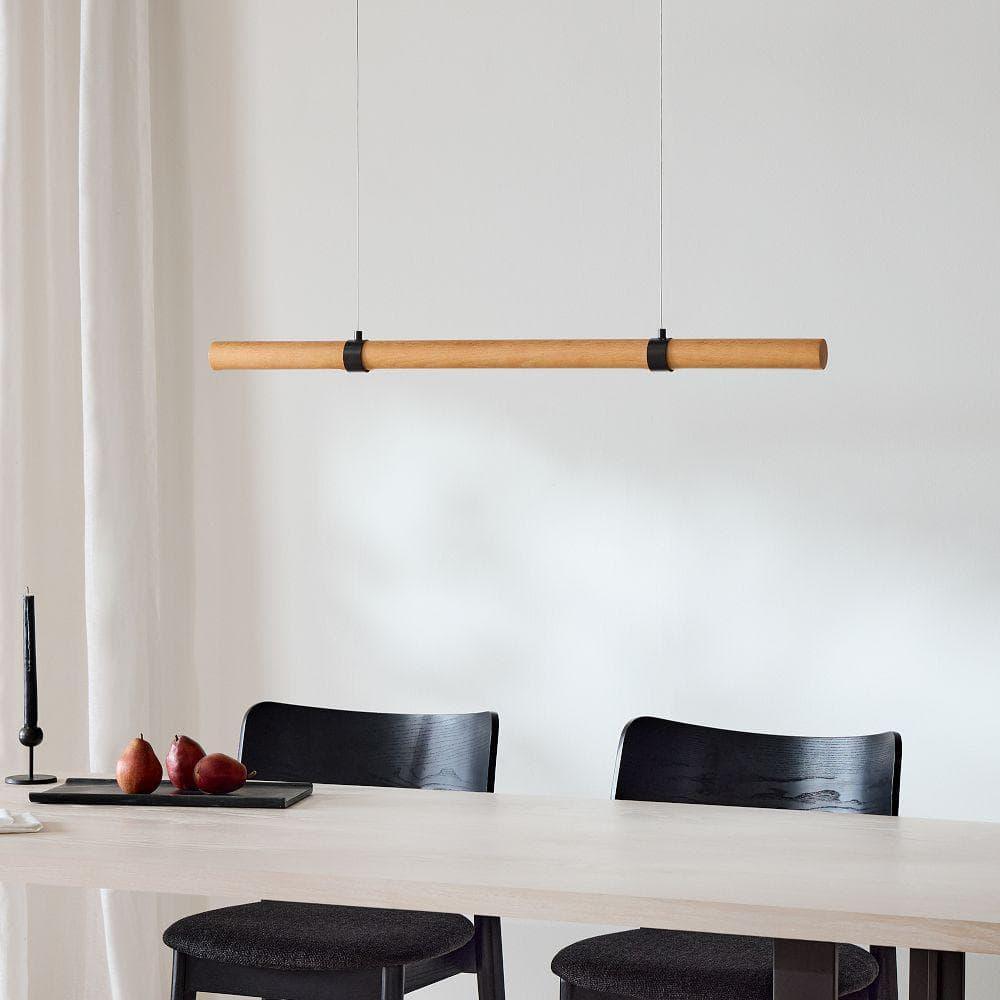 Metavaya Pendant lamp Linear Wood LED Pendant lamp