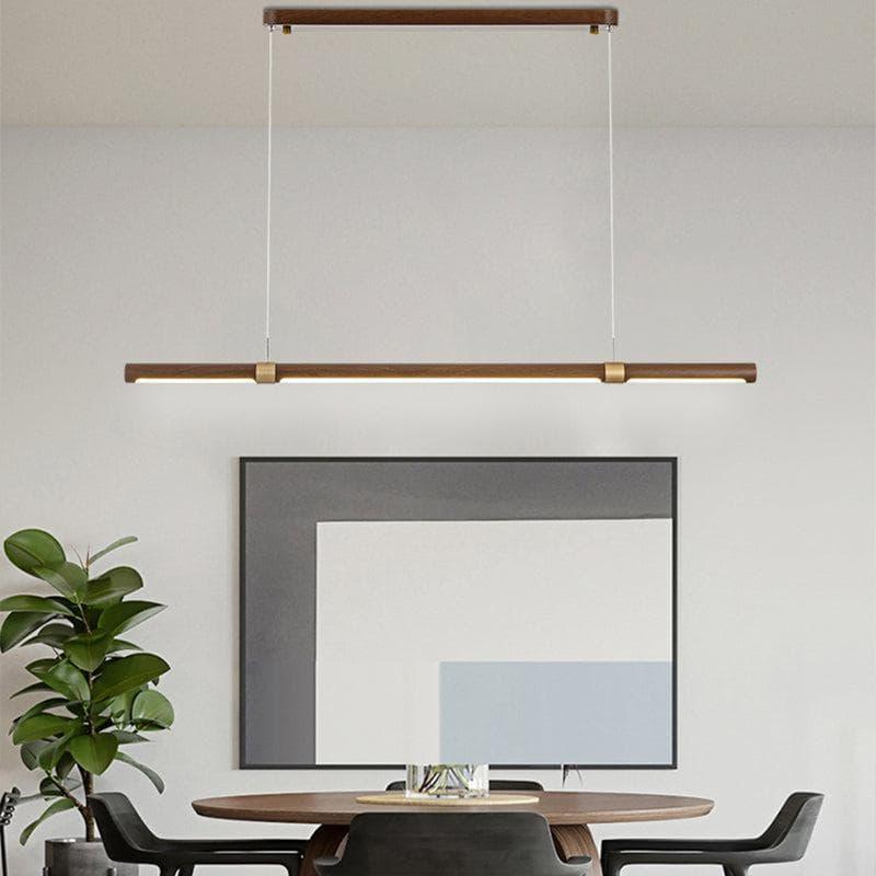 Metavaya Pendant lamp Linear Wood LED Pendant lamp