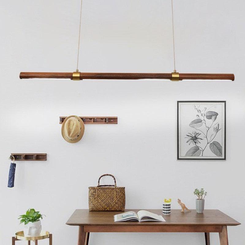 Metavaya Pendant lamp Linear Wood LED Pendant lamp