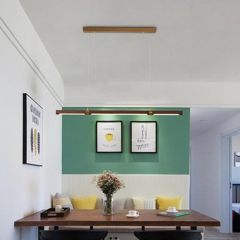 Metavaya Pendant lamp Linear Wood LED Pendant lamp