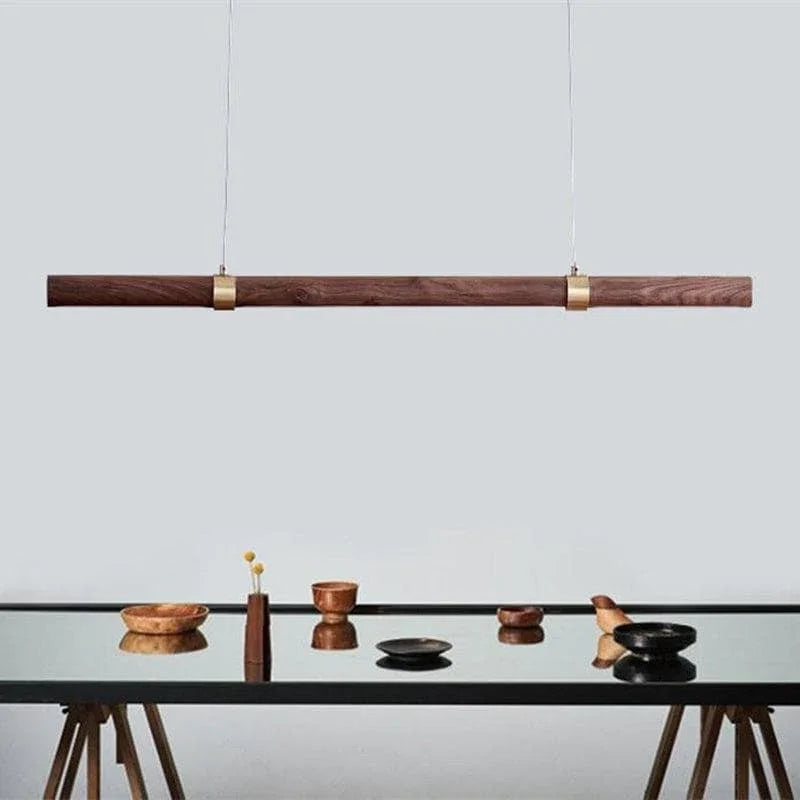 Metavaya Pendant lamp Linear Wood LED Pendant lamp