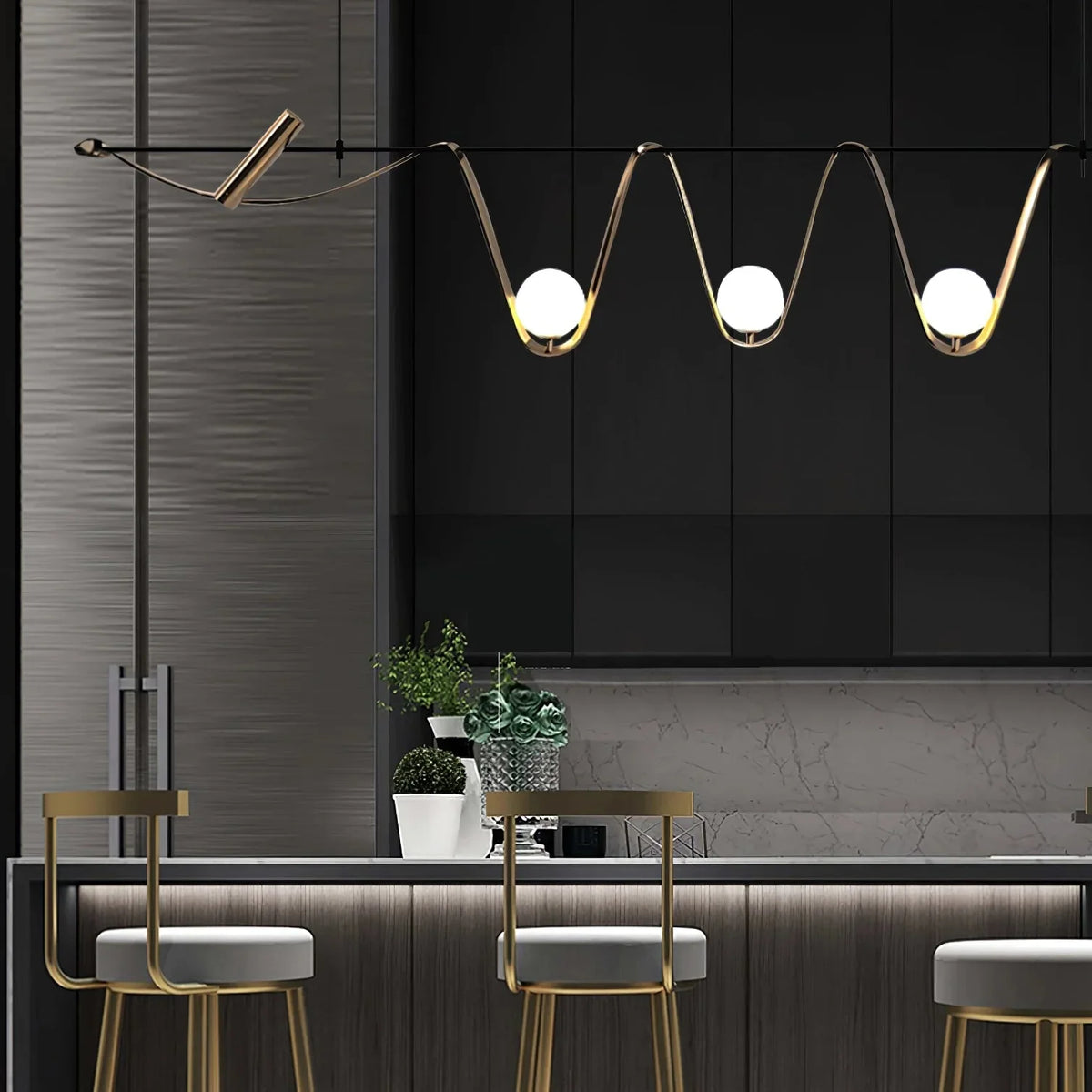 Metavaya Chandelier Linear Island Chandelier Linear Island Chandelier | Discount Sale