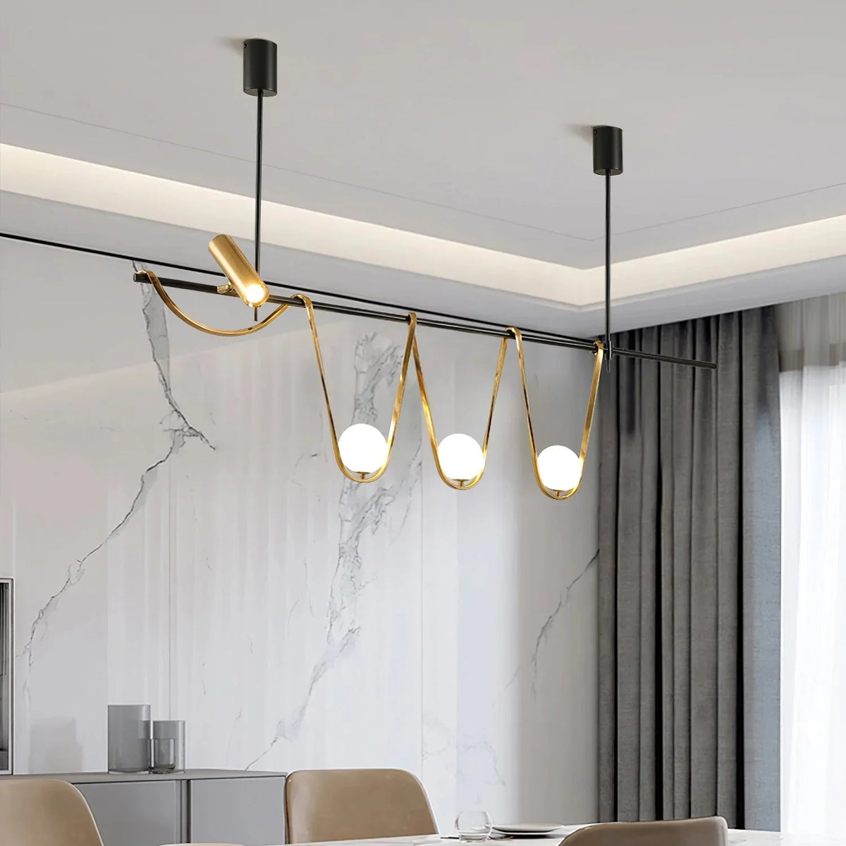 Metavaya Chandelier Linear Island Chandelier Linear Island Chandelier | Discount Sale