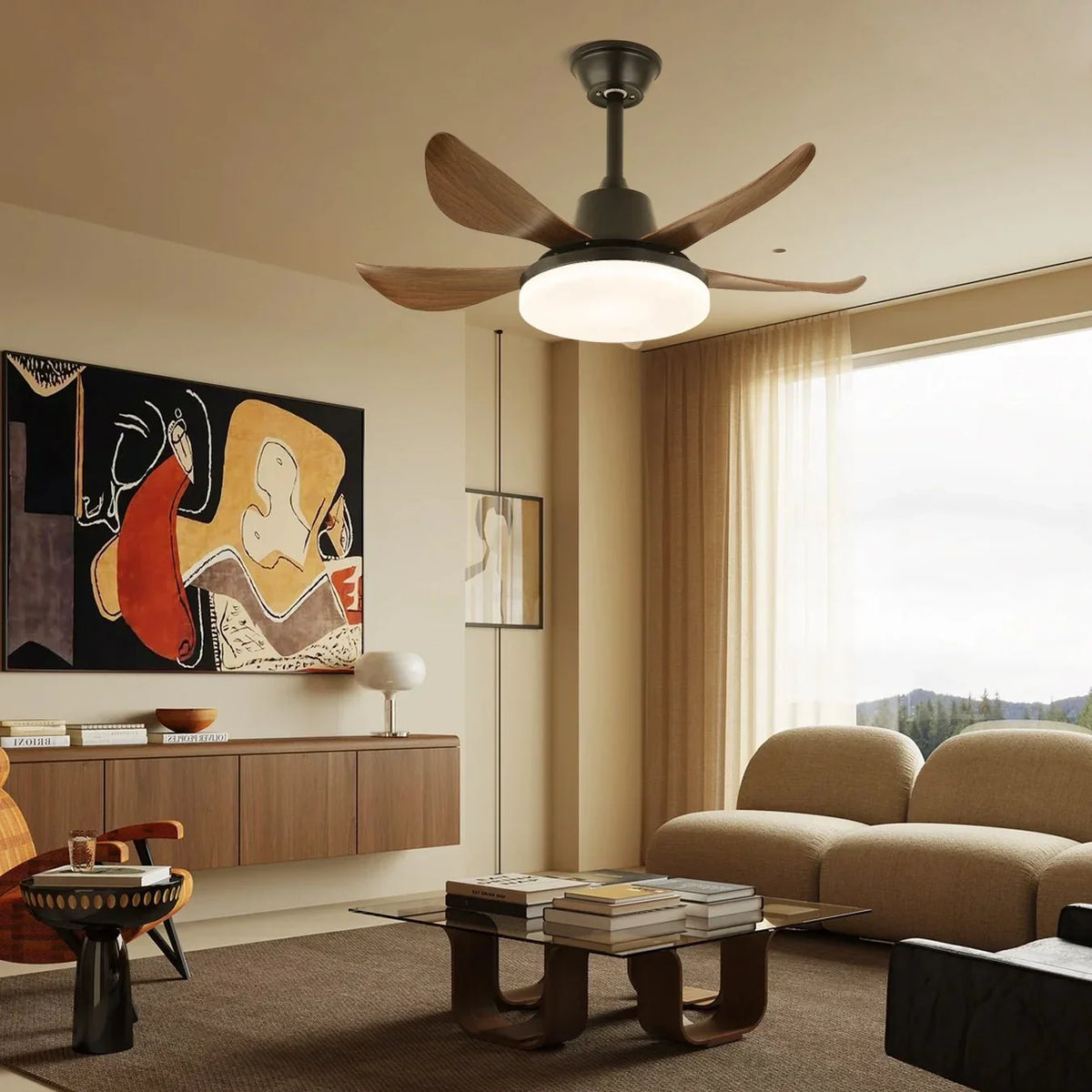 Lucas Ceiling Fan Light - view 2 | Metavaya
