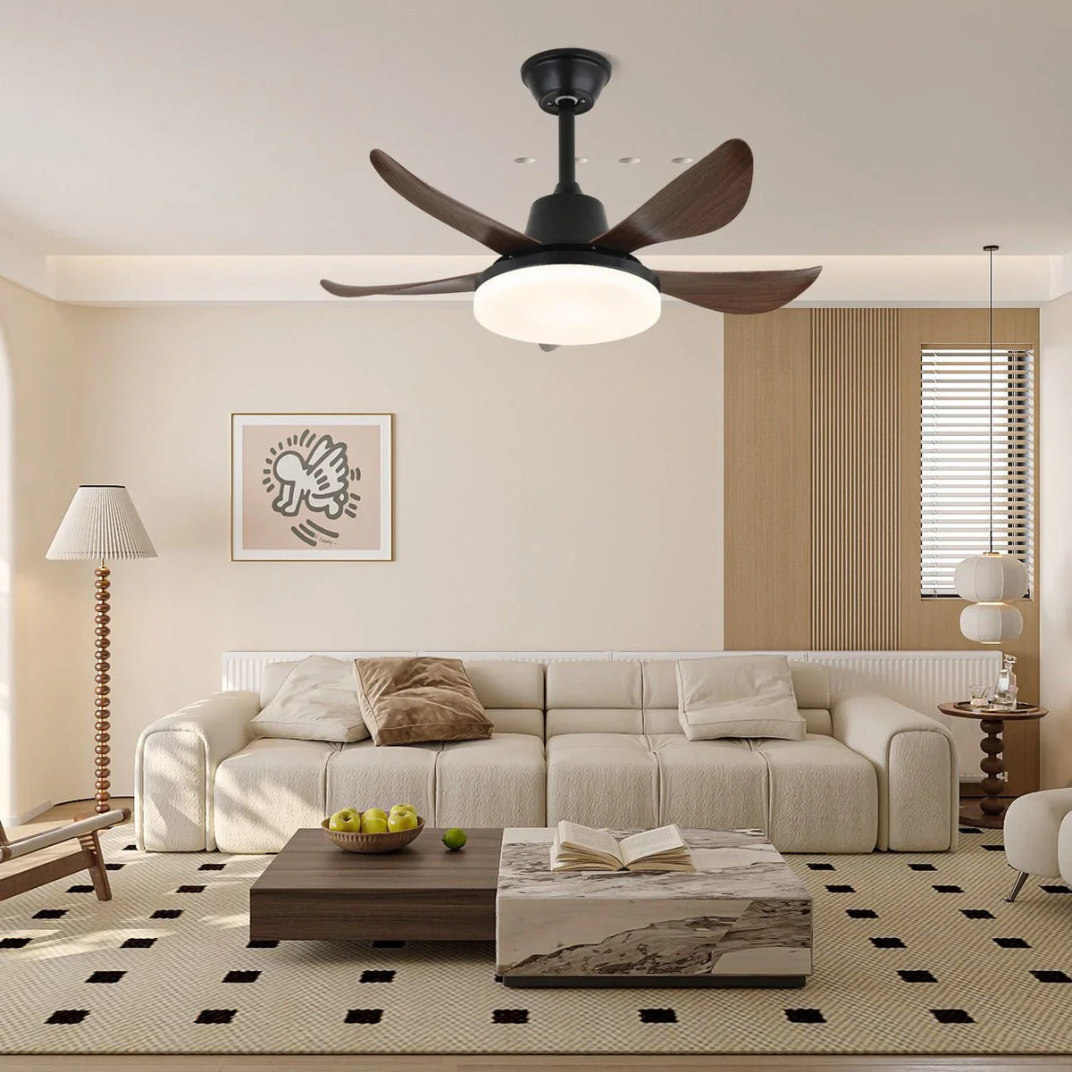 Lucas Ceiling Fan Light - view 3 | Metavaya