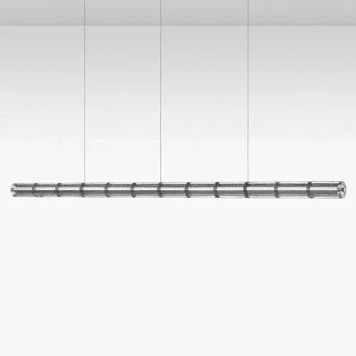 Metavaya Pendant light L 249cm x Dia 10 cm / L 98″ x Dia 3.9″ / Black / Warm White Flos Luce Horizontal Suspension Light 6938617787134 M2023092401-5