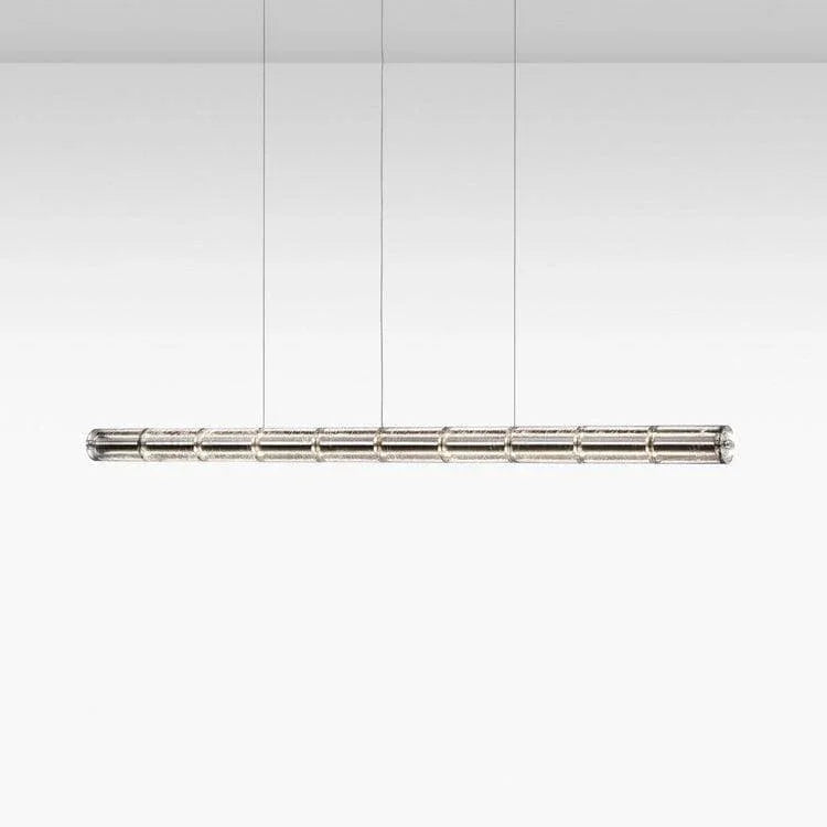 Metavaya Pendant light L 207cm x Dia 10 cm / L 81.5″ x Dia 3.9″ / Gold / Warm White Flos Luce Horizontal Suspension Light 6938617787127 M2023092401-4