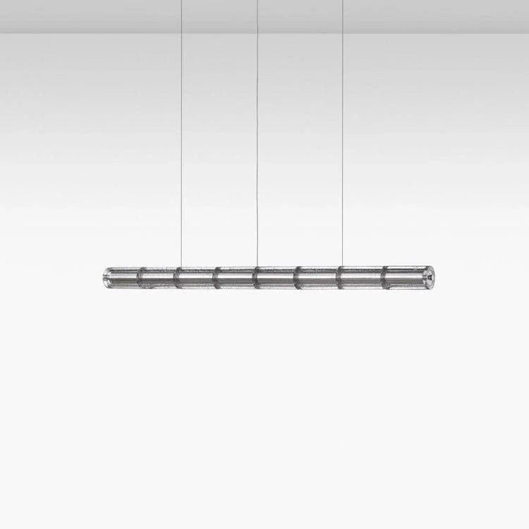 Metavaya Pendant light L 165cm x Dia 10 cm / L 65″ x Dia 3.9″ / Black / Warm White Flos Luce Horizontal Suspension Light 6938617787097 M2023092401-1