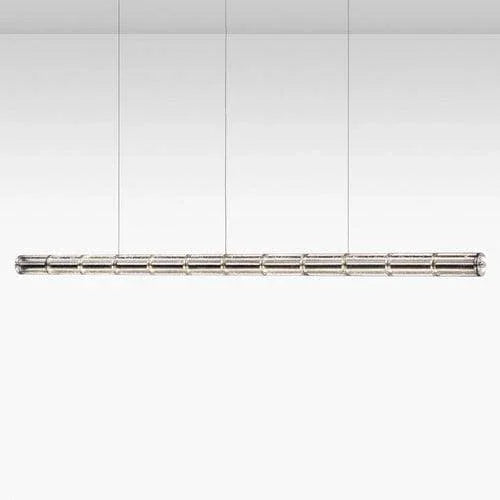 Metavaya Pendant light L 249cm x Dia 10 cm / L 98″ x Dia 3.9″ / Gold / Warm White Flos Luce Horizontal Suspension Light 6938617787141 M2023092401-6