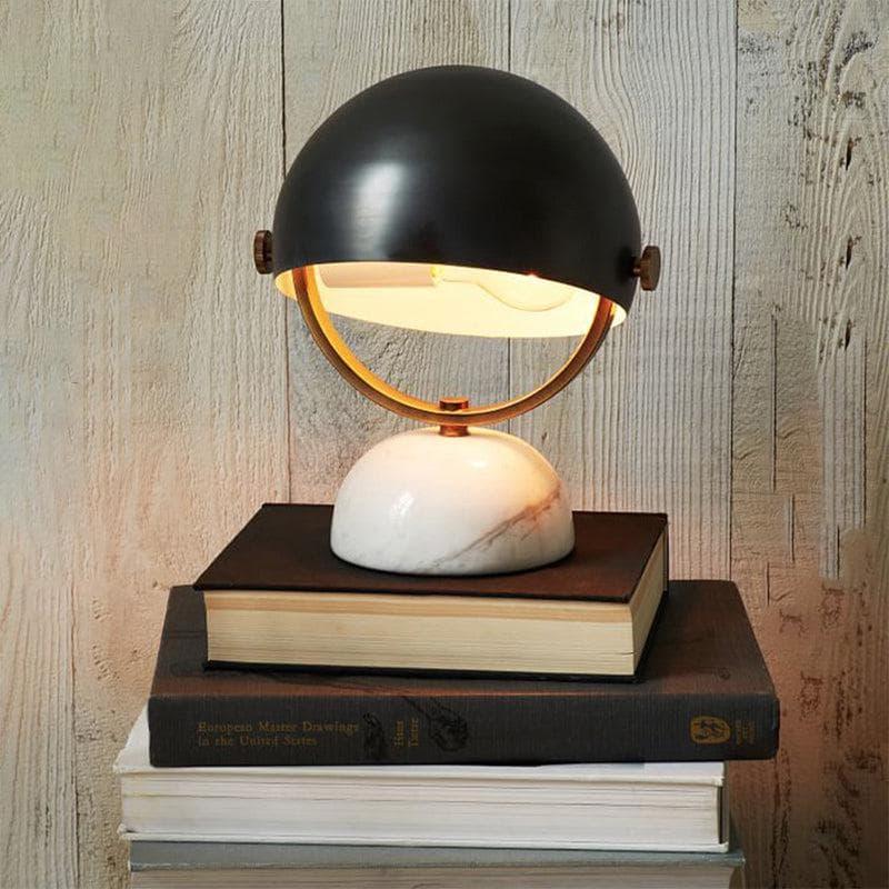 Metavaya Table lamp Dia 28cm x H 38cm / ∅ 11″ x H 15 / White+Black / US plug Luxembourg Table Lamp 6938617811266 M2023110203-1