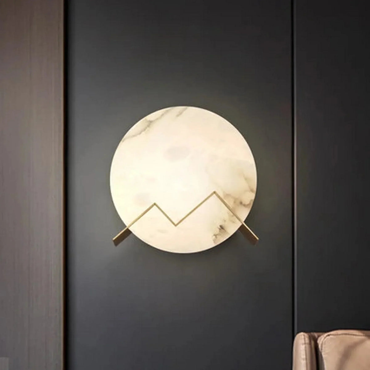 Metavaya Wall lamp M Letter Wall Lamp M letter wall light | Marble wall light