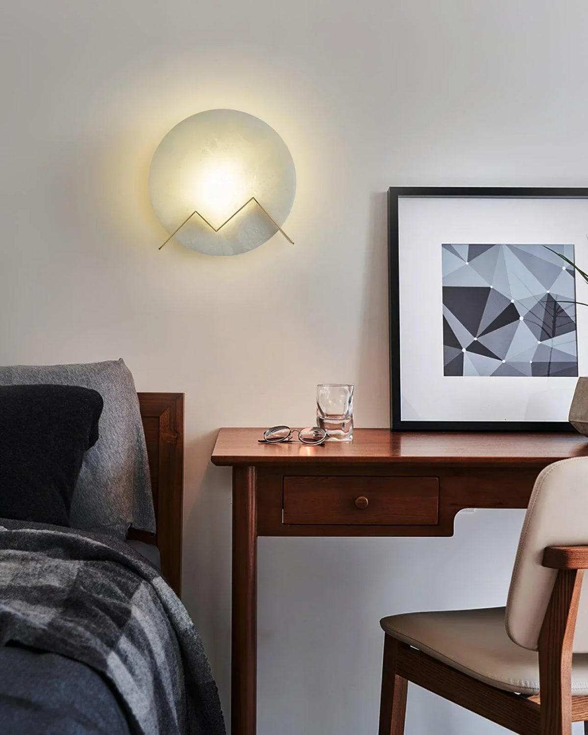 Metavaya Wall lamp M Letter Wall Lamp M letter wall light | Marble wall light