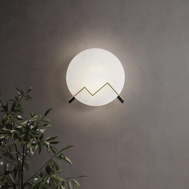Metavaya Wall lamp Dia 20cm x H 20cm / ∅ 7.9″ x H 7.9″ / Black / Warm white M Letter Wall Lamp 6938617819422 M2023120901-2 M letter wall light | Marble wall light