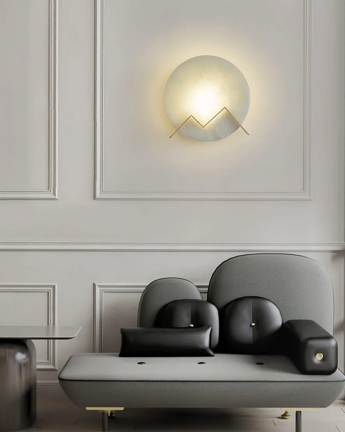 Metavaya Wall lamp M Letter Wall Lamp M letter wall light | Marble wall light