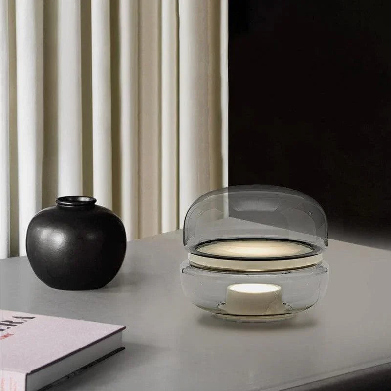 Metavaya Table Lamp Alabaster Glass Table Lamp