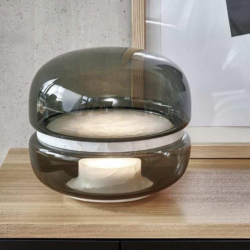 Metavaya Table Lamp Alabaster Glass Table Lamp