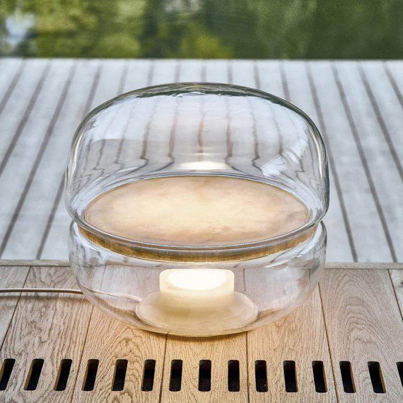 Metavaya Table Lamp Alabaster Glass Table Lamp