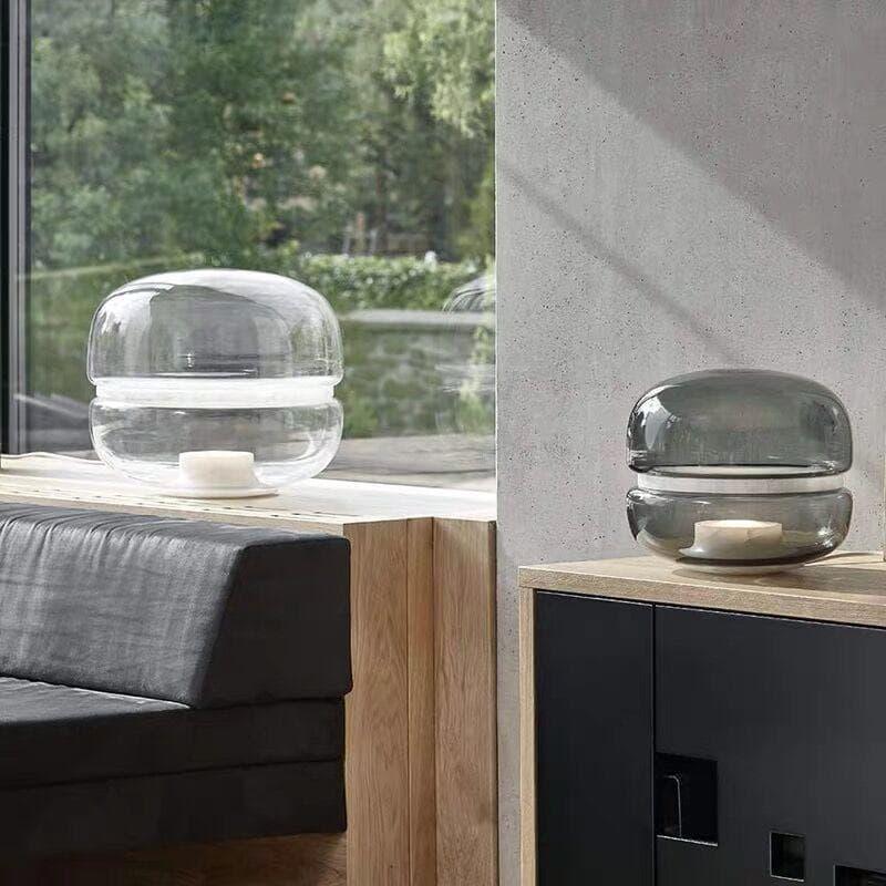 Metavaya Table Lamp Alabaster Glass Table Lamp