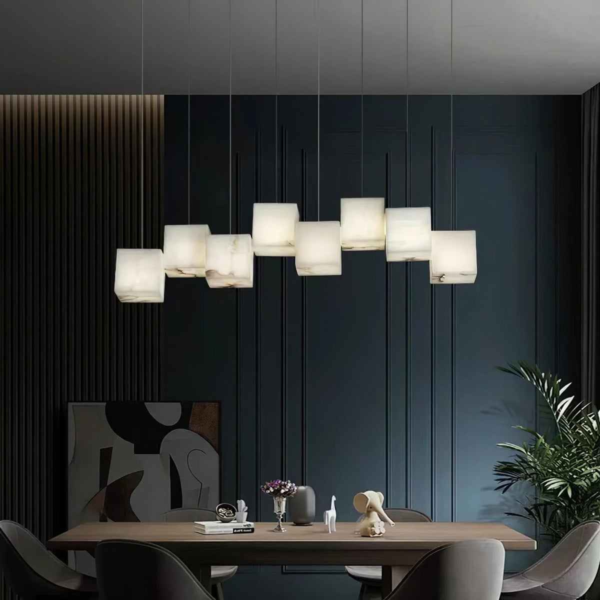 Metavaya Chandelier Marble Box Chandelier