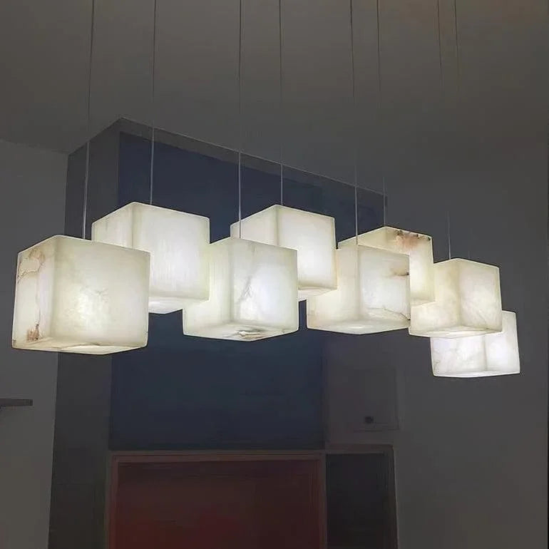 Metavaya Chandelier Marble Box Chandelier
