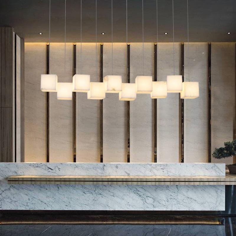 Metavaya Chandelier Marble Box Chandelier