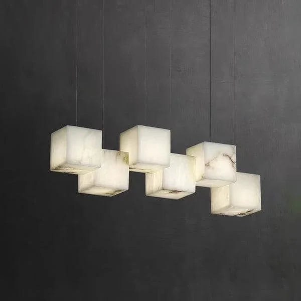 Metavaya Chandelier Marble Box Chandelier