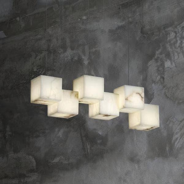 Metavaya Chandelier Marble Box Chandelier