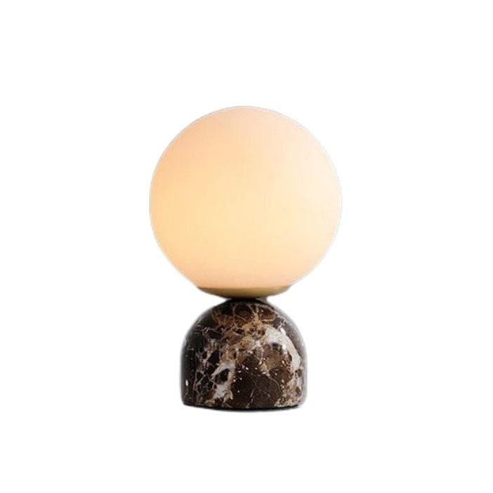 Metavaya Table Lamp Dia 15cm x H 23cm / ∅ 5.9″ x H 9.1″ / Brown / US Plug Marble Mini Table lamp 6938617811143 M2023110105-13