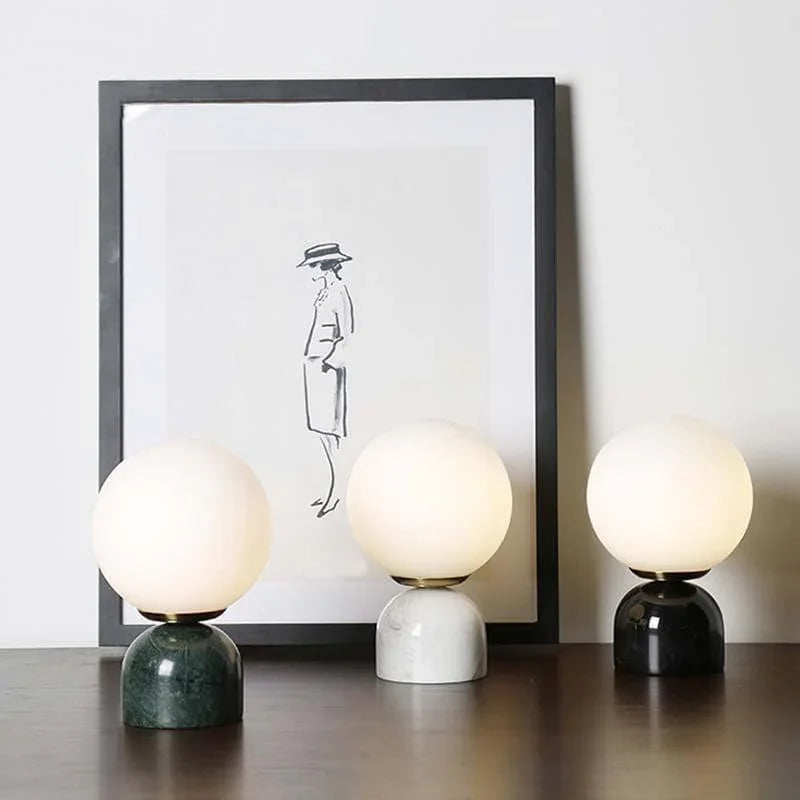 Metavaya Table Lamp Marble Mini Table lamp