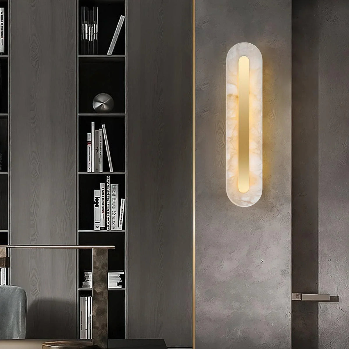 Metavaya Wall light Marble Rounded Wall Light