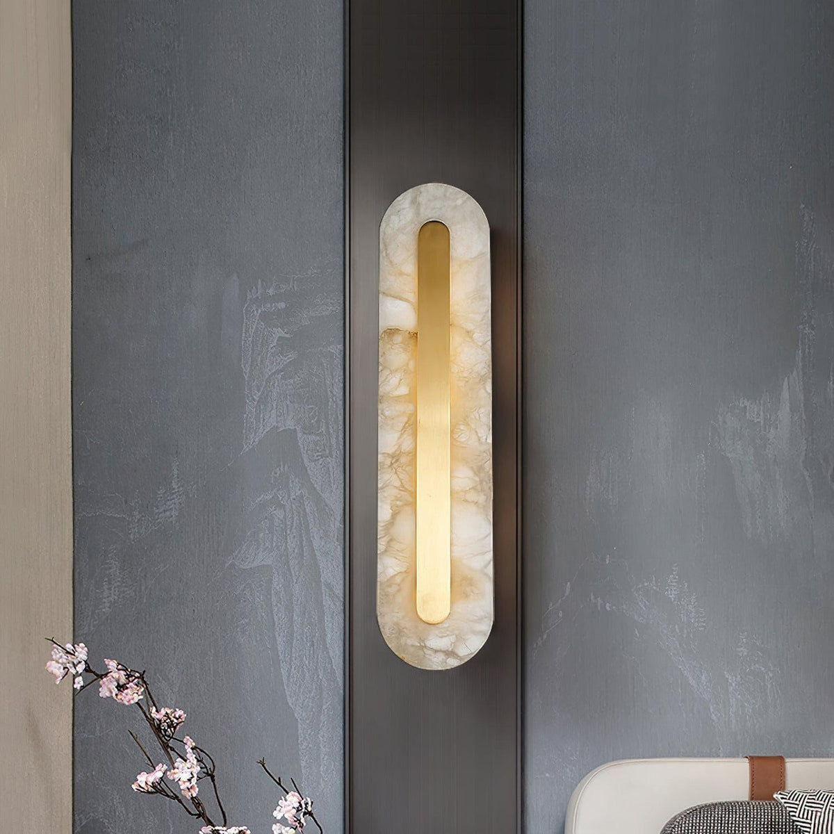 Metavaya Wall light Marble Rounded Wall Light