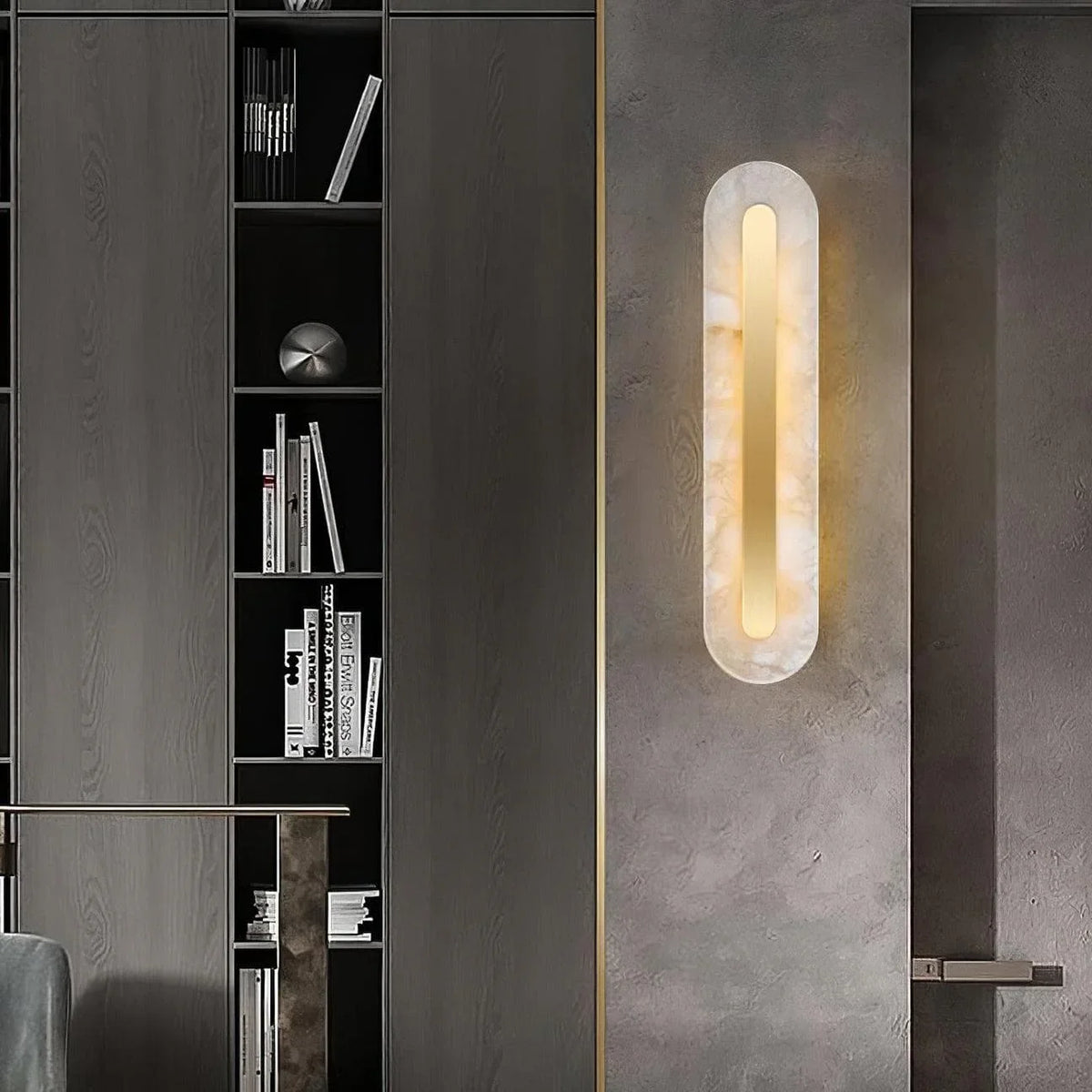 Metavaya Wall light Marble Rounded Wall Light
