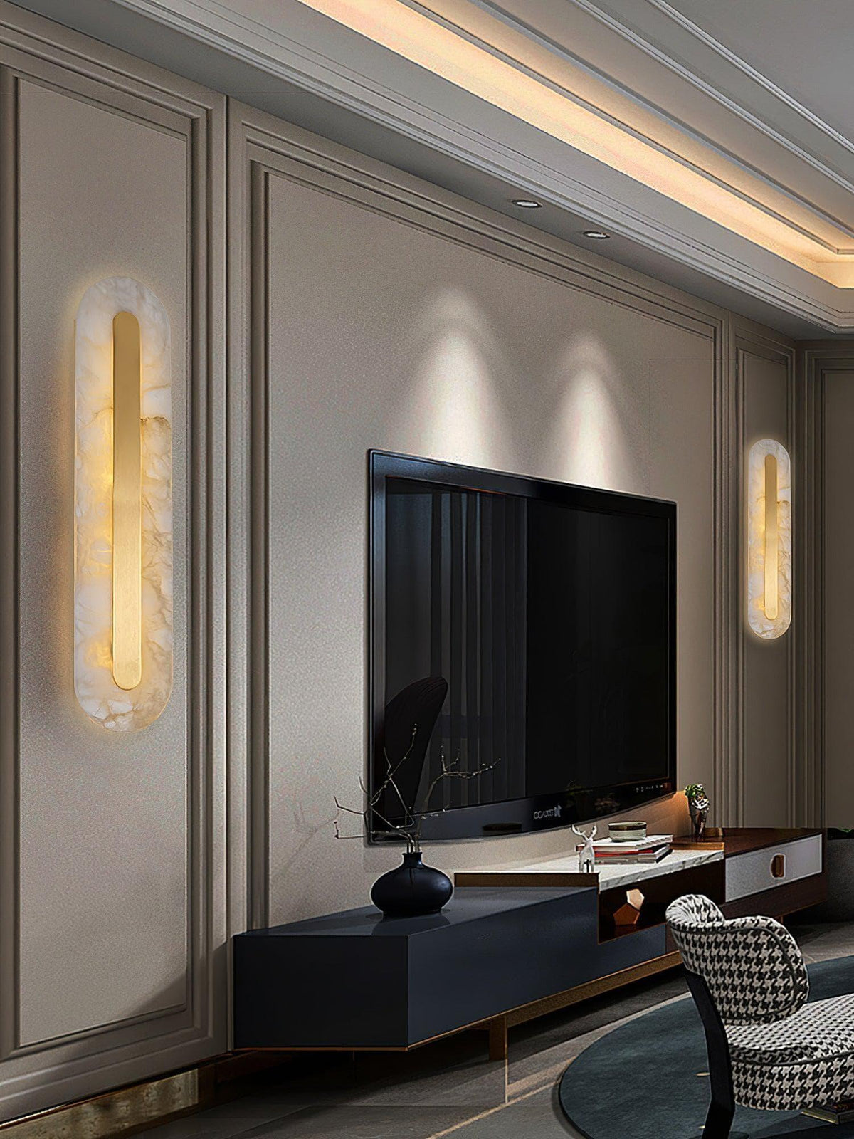 Metavaya Wall light Marble Rounded Wall Light